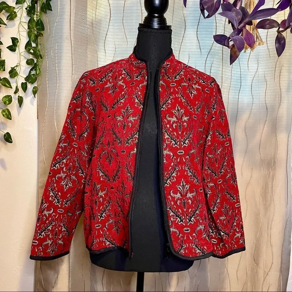 Studio Works Red Zip Jacket - Picture 4 of 8